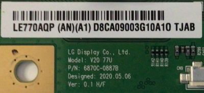 KIT DE TARJETAS PARA TV SONY BRAVIA OLED 4K·UHD·HDR / MAIN A2229057A 916 / 1-984-326-21 / A-2229-070-A / T-CON 6871L-6630C / 6870C-0887B / FUENTE 147474911 / 1-474-749-11 / APS-428 / 1-001-284-11 / PANEL LE770AQP (AN)(A1) / MODELO XBR-77A9G / XBR77A9G - Imagen 4